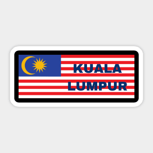 Kuala Lumpur City in Malaysian Flag Sticker
